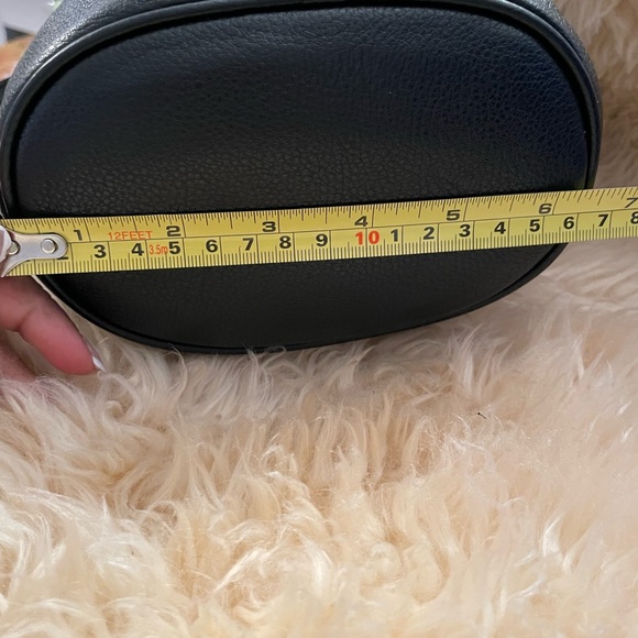 - - Mini Michael Kors Crossbody Shoulder Drawstring Bag Black Pebble - Picture 6 of 11